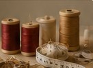 Thread spools and measuring tape